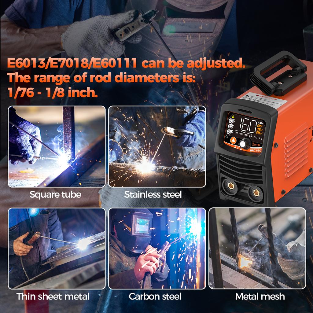 FEIFANKE ARC160 220V Digital Intelligent IGBT Inverter MMA Welding Machine 160A with LED Display Hot Start Anti-Stick