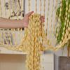 Nordic Style Lighttransmitting Tassel Curtain For Hotel Wedding Salon Decor