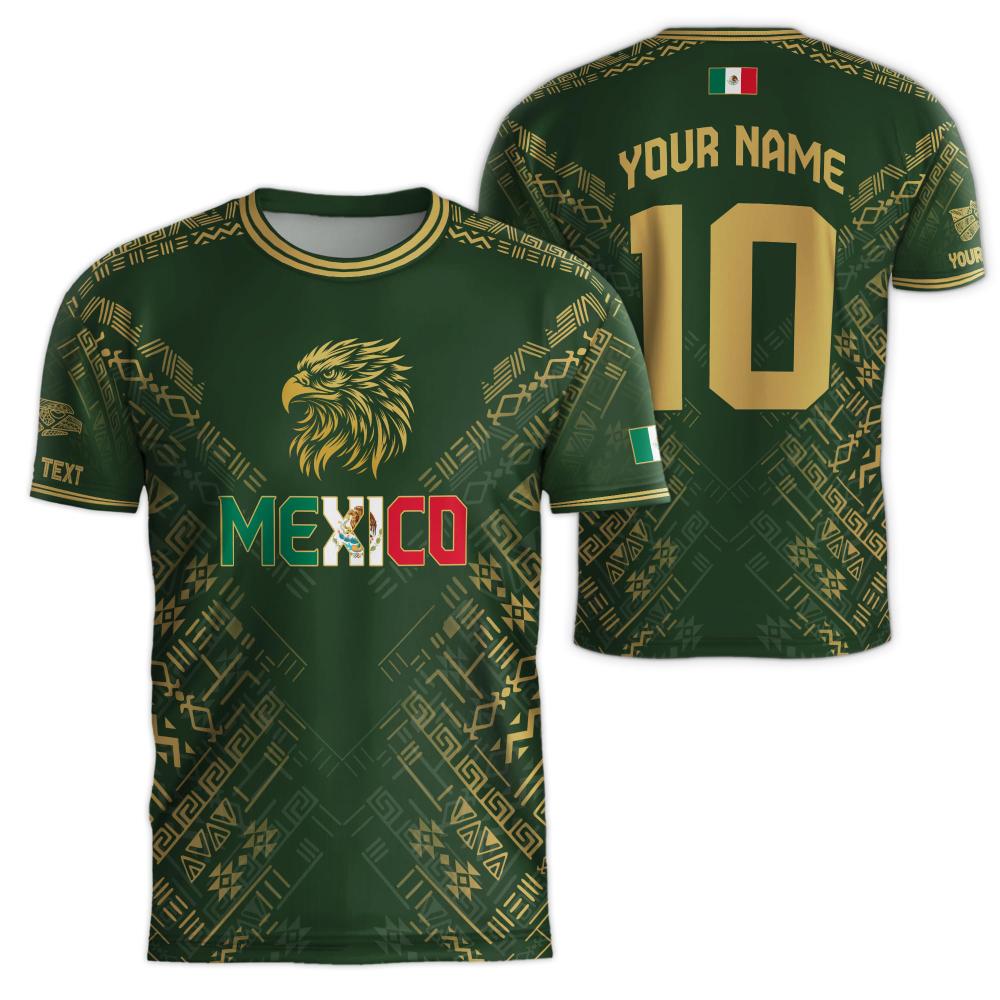

Mexico National Flag Soccer Jersey T-Shirt Men s Eagle Graphic Tee Short Sleeve Summer Football Fan Sportswear Outdoor Casual Top S