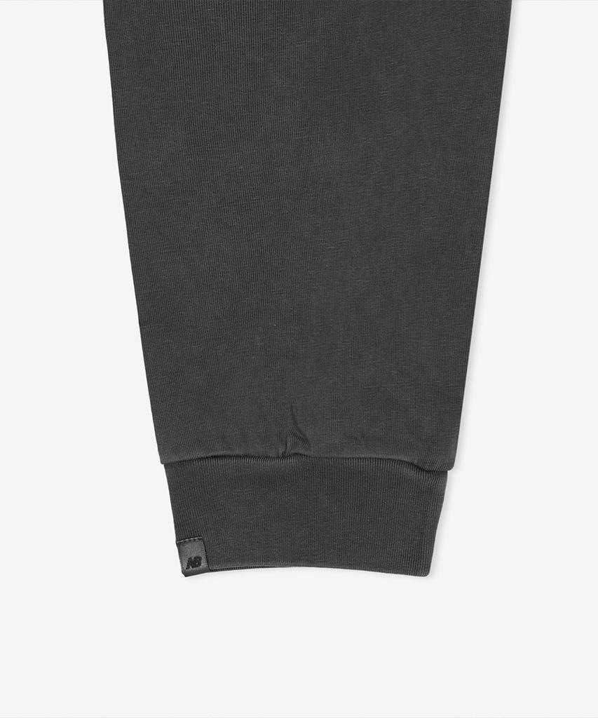 Nyuballanseu Nbndg21204 / Uni Essential Small Logo Washed Long Sleeve Tee (Charcoal)