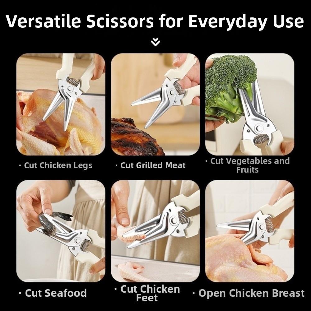 Multi-Functional Food Shears Effort-saving Chicken Bone Scissors  Kitchen Use