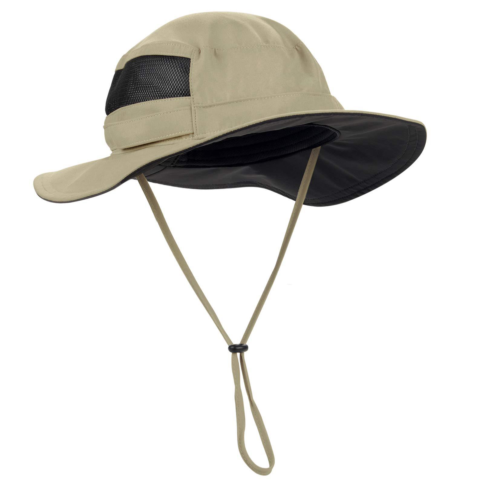 

UPF 50+ Bucket Hat Men Women, Wide Brim Sun Hat Summer Outdoor Full Face Cover Adjustable Rope Drawstring Fishing 2024 Fashion One Size