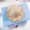 Pet Straw Hat Cute Pet Headwear Pet Sun Protection Straw Hats for Dogs Cats Mini Dog Beach Hat with Flower Cat Sun Hat for Small