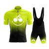 Lustiges Fahrradtrikot-Set Herren Kurzarm-Radbekleidung MTB-Fahrrad-Uniform Ropa Maillot Ciclismo Sommer-Rennradbekleidung