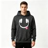 Men's Adult Funny Headphones Smiley Tongue Print Hoodie Casual Long Sleeve Loose Pullover Sweatshirt Streetwear Hooded Top For Daily Outdoor Wear