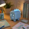Réveil Enfant Dinosaure Bleu avec Veilleuse LED Rétroéclairée – Double Alarme, Horloge Digitale et Température