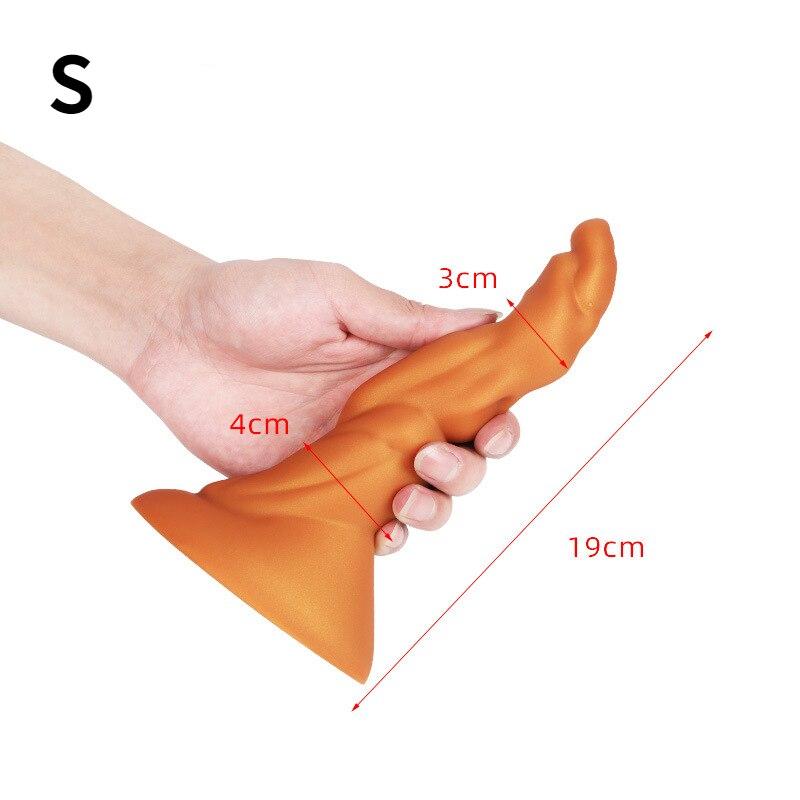 Simulační měkký anální kolík silikonový anální expandér masturbační zařízení pro dospělé Sexuální hračky popruh na penis Realistické držení penisu