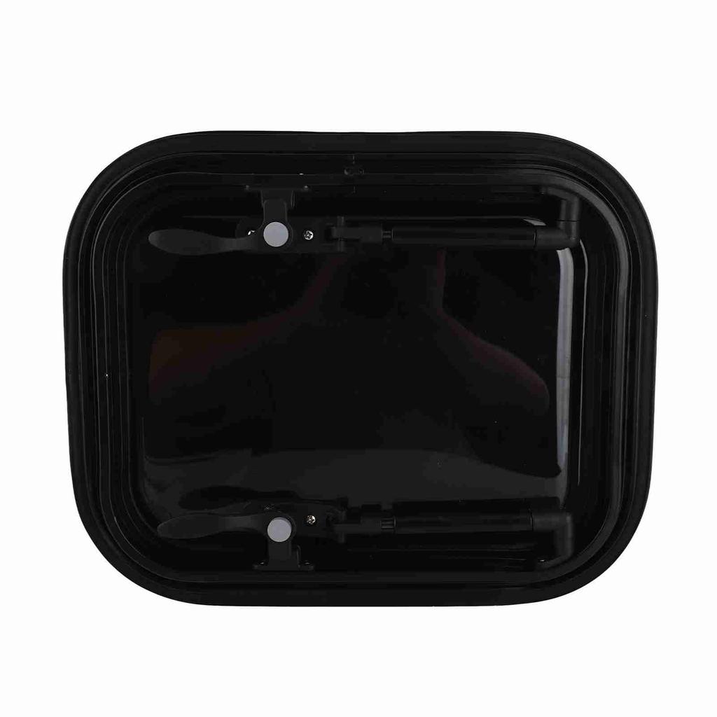 11.2x14 Inch RV Push Out Window with UV Proof Double Layer Acrylic Glass Rounded Corner Window with Net and Sunshade