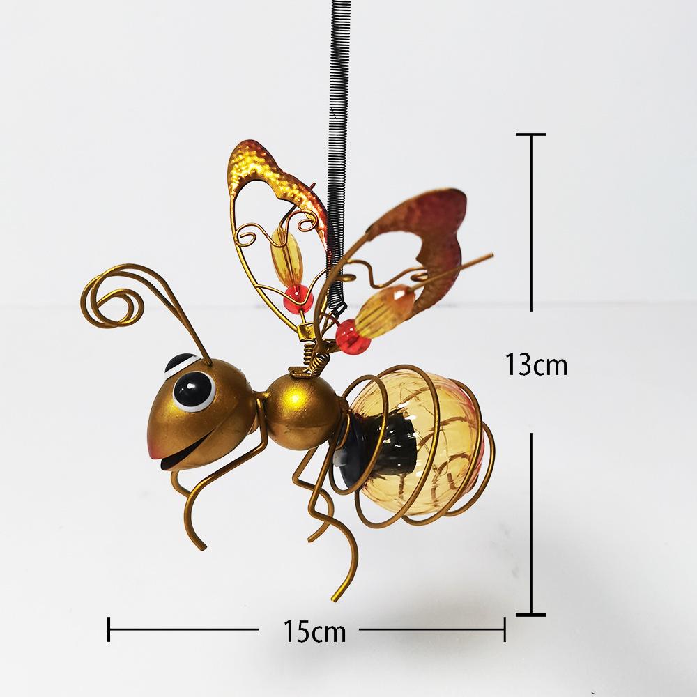 Waterproof Solar Insect Garden Lights: Bee, Dragonfly & Butterfly Hanging Ornaments