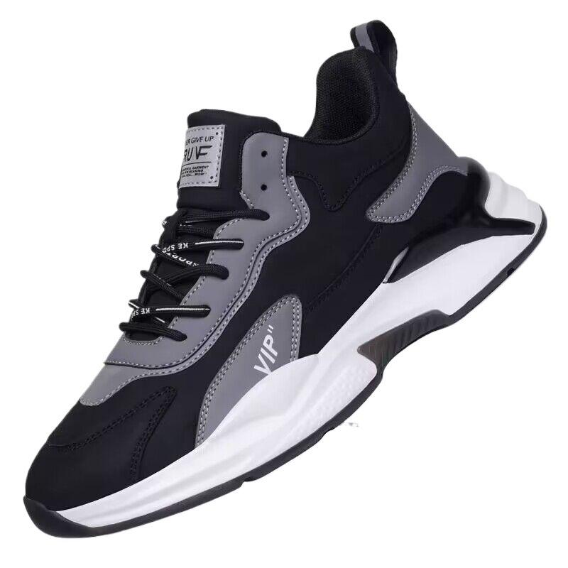 Autumn Men's Shoes New Breathable Shoes Men's Sports Shoes Trend Versatile Inner Height Increase Casual Running Dad Trendy Shoes