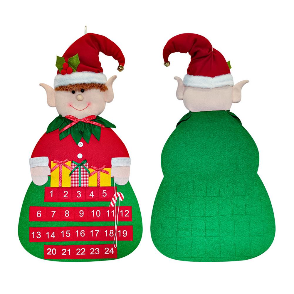 Adorable Holiday Countdown Calendar Holiday Countdown Calendar Felt Christmas Calendar Long-lasting Use Delicate Craftsmanship
