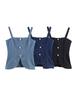 Damen Sommer 2026 Europäische & Amerikanische Mode Sexy Enganliegendes Jeans-Trägertop