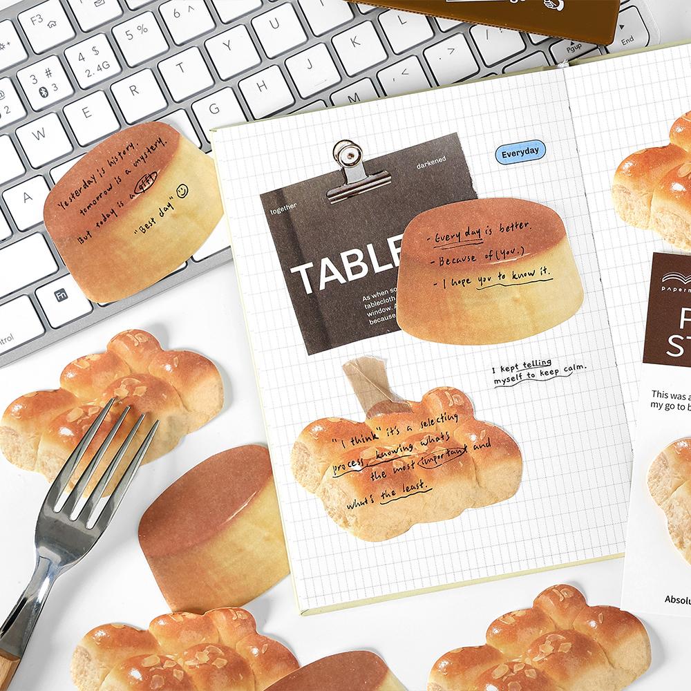30pcs Baked Bread Theme Memo Paper DIY Collage Decorative Paper Scrapbooking Material Handmade Diary Album Junk Journal Supplies