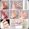 Fake Nails, Short Round, No Glue, 24 Pieces
