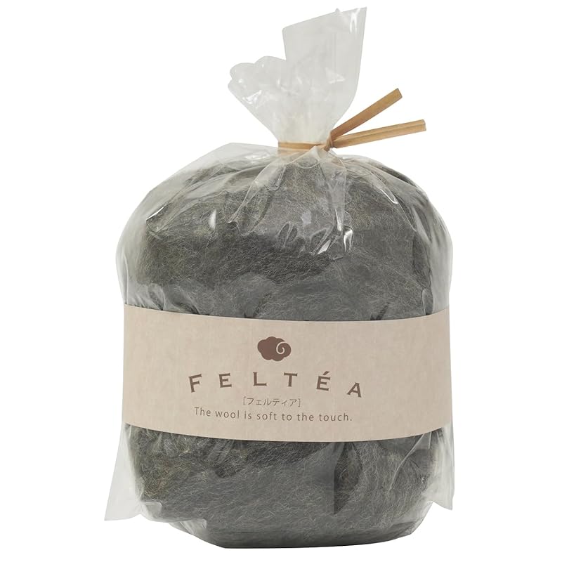 

raw wool Feltea wool felt 40g (14.Black)