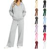 Modisches Damen-Herbst- und Winter-Set aus lässiger und bequemer Strickjacke und Pullover
