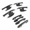 Carbon Fiber ABS Car Door Handle Cover + Surrounds Kit For Toyot@ RAV4 -