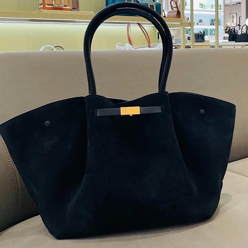 Niche Wing Bag Simple Fashionable Tote High-quality Large-capacity Lychee Pattern Casual Shoulder