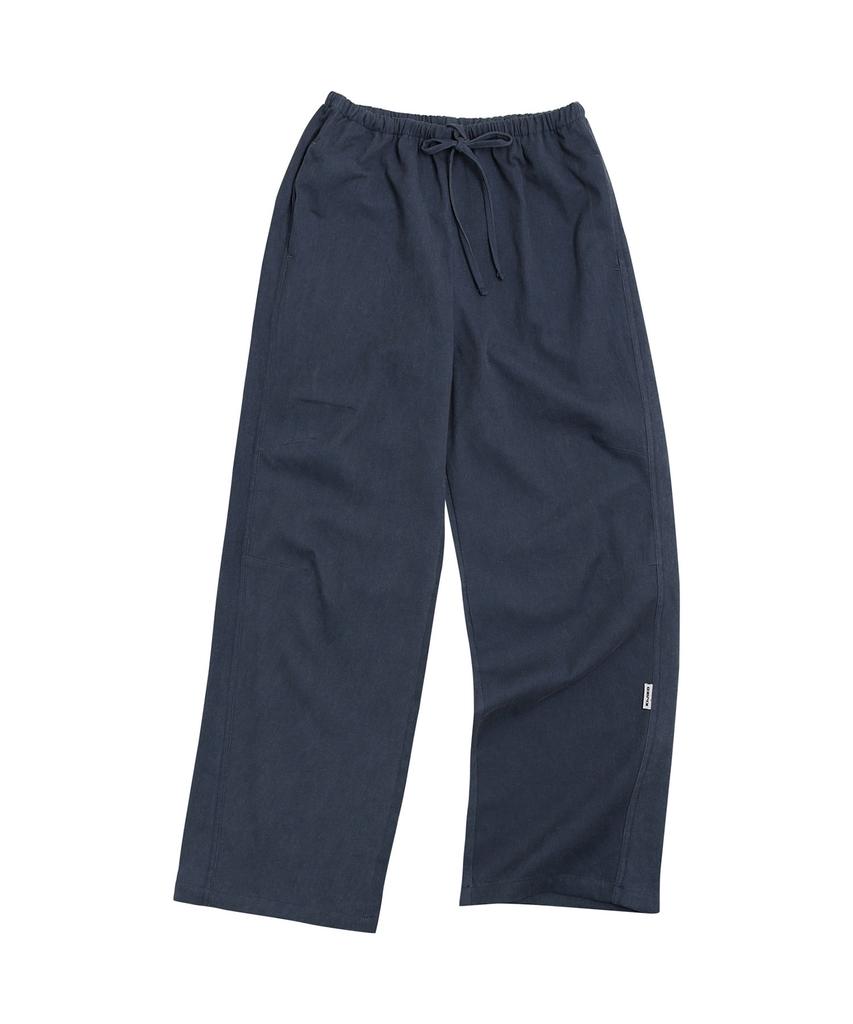 KIJIKO Ke613. Move Pigment Wide Pants Navy
