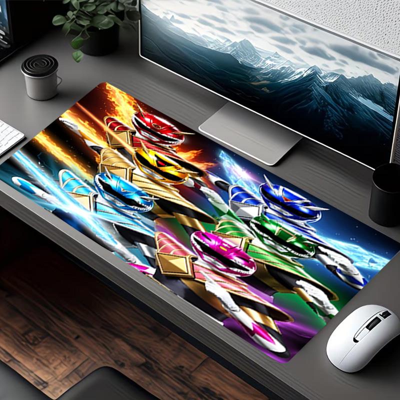 Mighty Morphin Power Rangers Print Mouse Pad, for Keyboard Pad Laptop PC Mat for Office Home Use, Desk Decor, Perfect Birthday Gift for Gamers