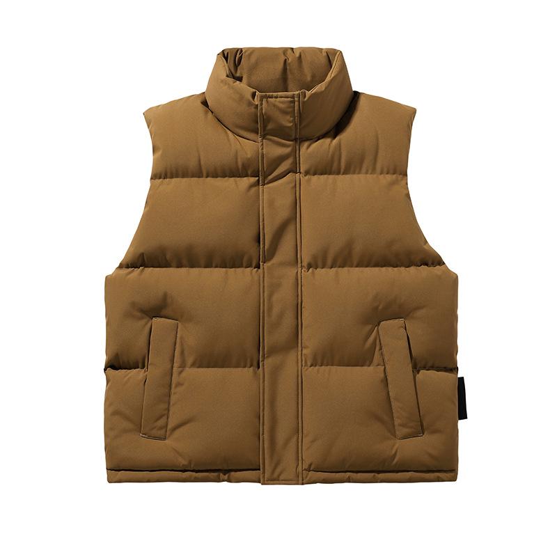 2025 Winter Men's Trendy Heavyweight Sleeveless Cotton Jacket, Plus Size Available