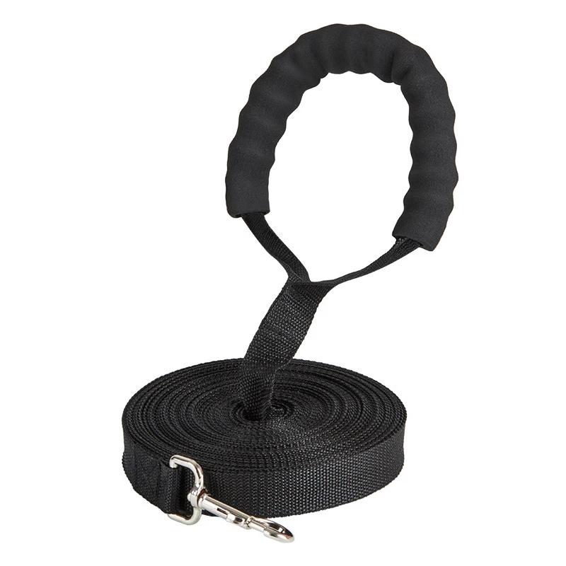 Classic 10/15/20/30m Heavy Duty Dog Leash, Extra Long Pet Leash with Comfortable Sponge Handle and Swivel Hook for Large, Medium Dogs