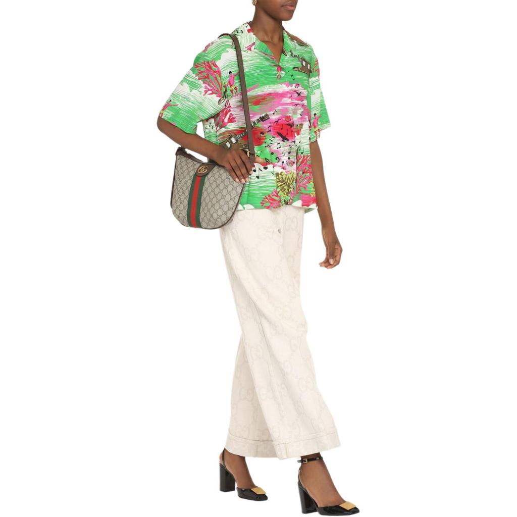 Gucci Music Ocean Print Bowling Shirt Multi 703607-ZAJUH-3832