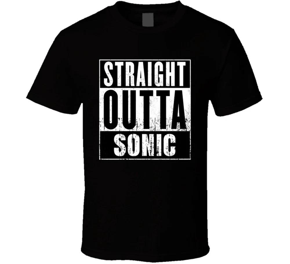 Straight Outta Sonic DriveIn Movie And Fast Food Parody T Shirt S