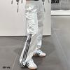 adidas Originals Cargo Trousers With Three Stripes Women Bottoms White JH3176