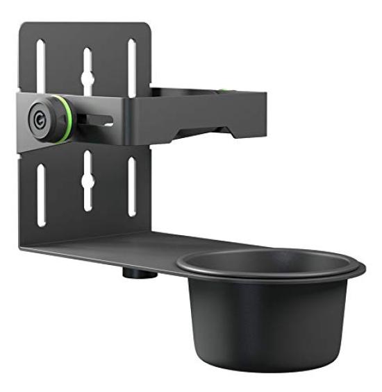 Gravity Disinfectant Holder Microphone Stand Wall Mountable GMADIS01B Black