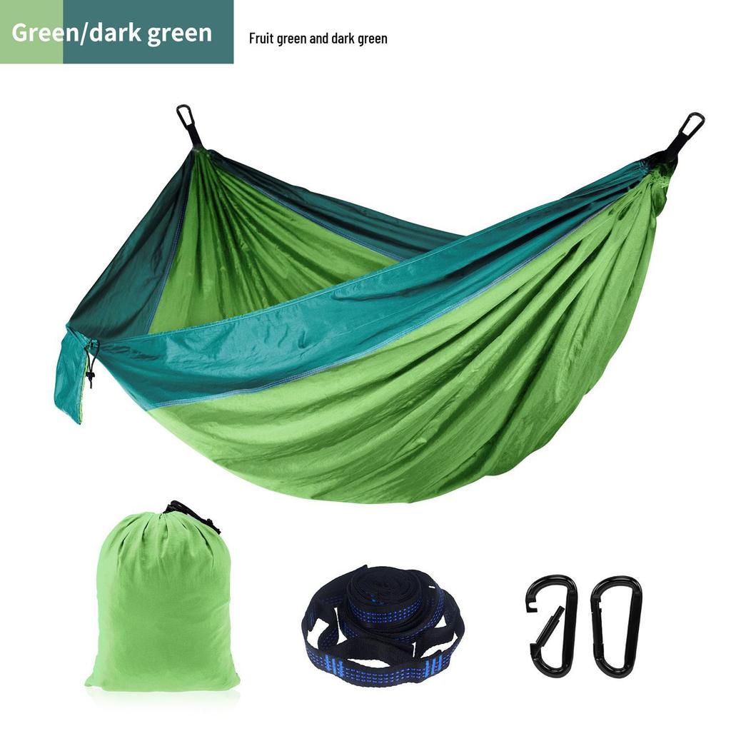 Adjustable Straps Nylon Hammock - High-End Single/Double Outdoor Use