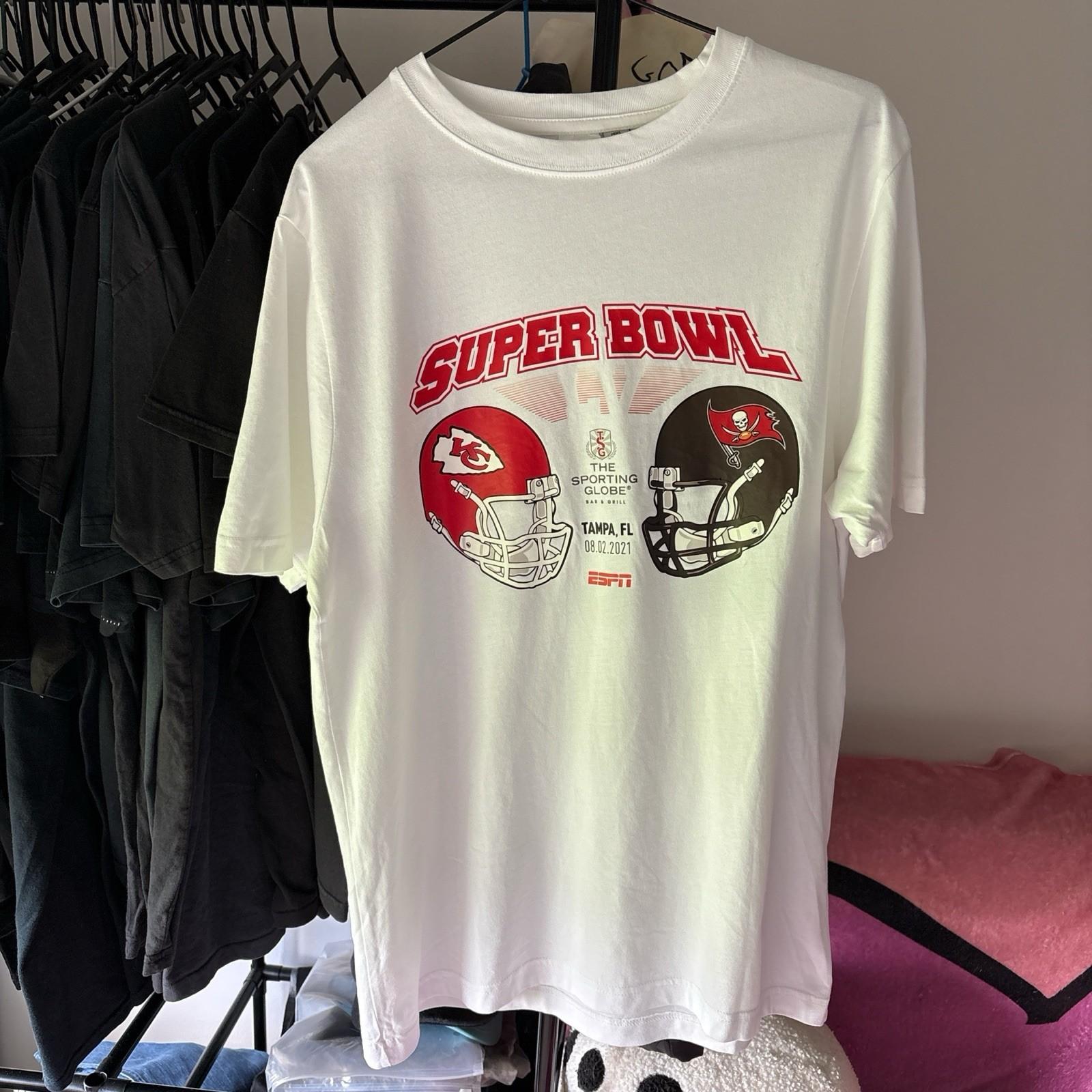 2021 Tampa Bay Buccaneers Vs. KC Chiefs Super Bowl ESPN T Shirt Unisex T-Shirt XXXL