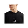 Armani Exchange Solid Color Letter Print Crew Neck Long Sleeve Sweatshirt Men sweatshirt Black XM000368-AF10818-UC001