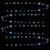 1pc Laser Paper Garland 4M Snowflake Hanger Birthday Wedding Christmas Party Decor Background