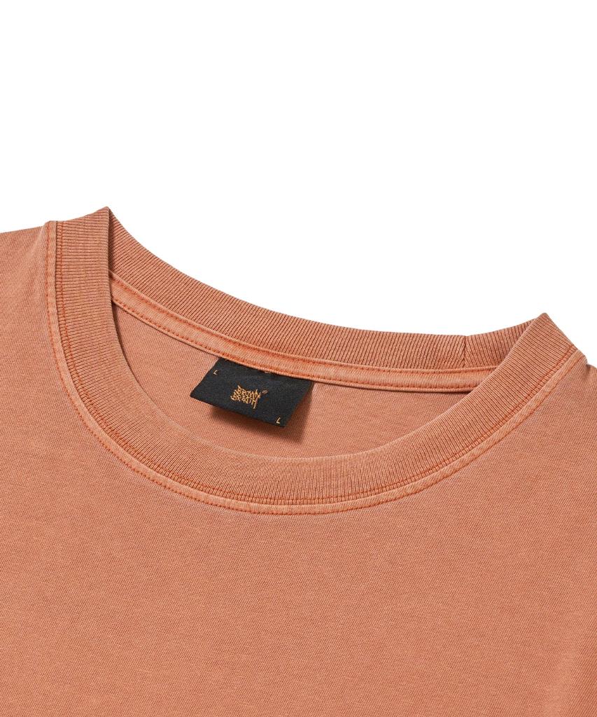 BROWNBREATH Pigment Tag Tee - Orange