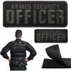 2 Embroidered Letter Safety Patches - Safety Badge Hook and Loop Patch Jacket Vest Bag Hat,2 Size