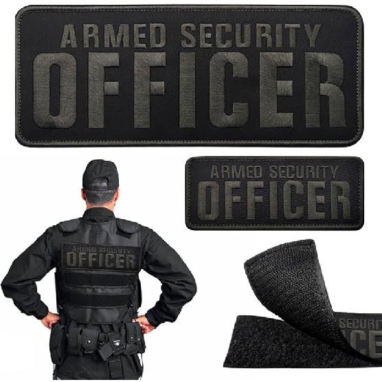 2 Embroidered Letter Safety Patches - Safety Badge Hook and Loop Patch Jacket Vest Bag Hat,2 Size
