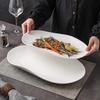 Elegant Irregular Ceramic Fish Serving Plate
