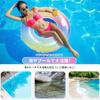 Oziral Float for Adults with Large Floating Glitter Glitter Sea Summer Water Rainbow 100cm Handle, Float, Simple, Durable, Safe, Transparent, Thick,