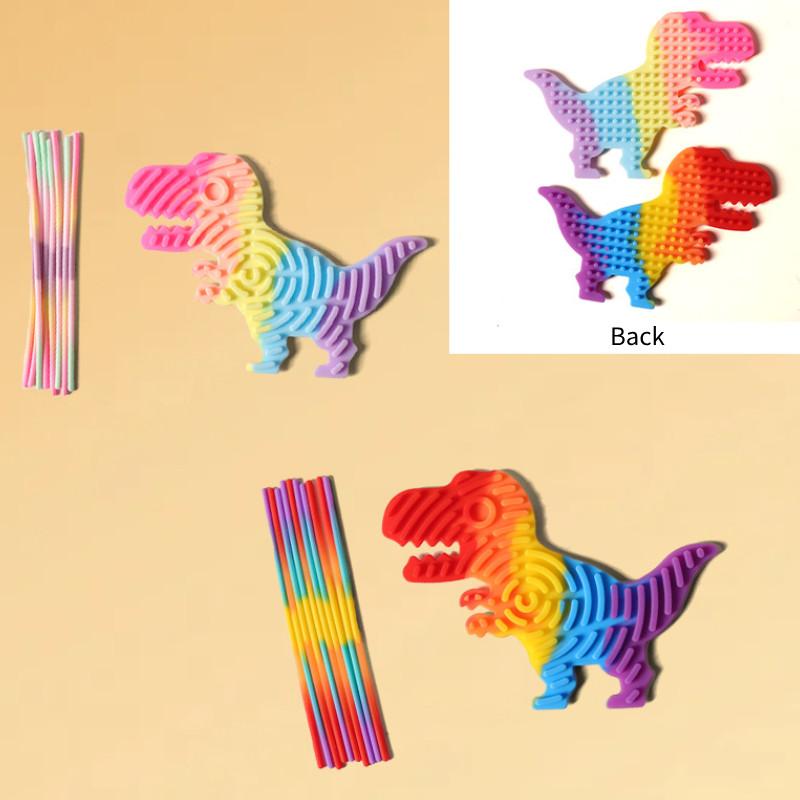 Colorful Silicone Sensory Activity Board For Kids With Unicorn Design For Stress Relief