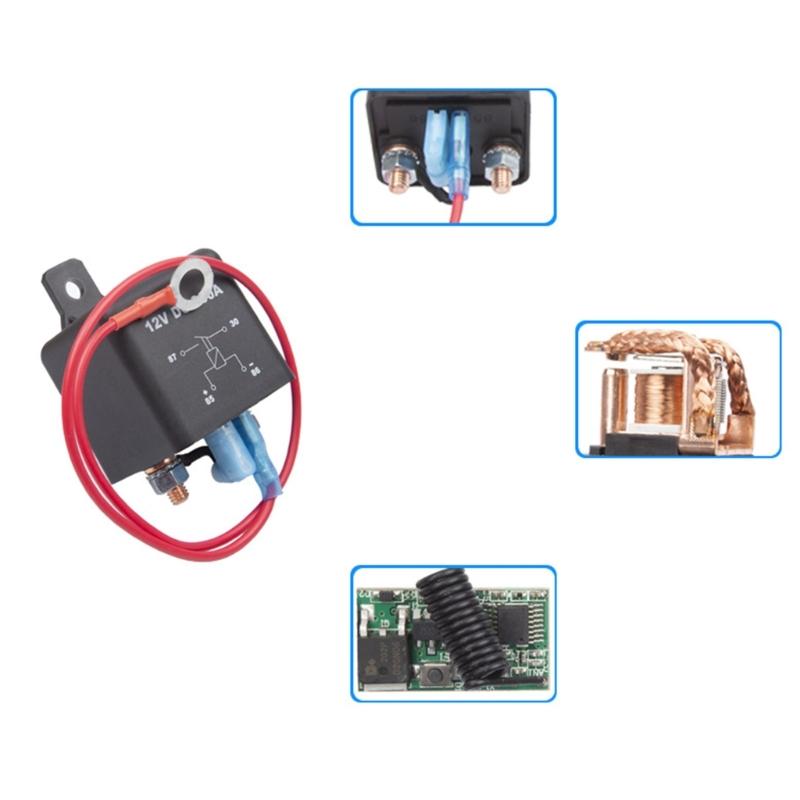 Upgrade Battery Disconnect Switch with Remote Control Battery Isolator Switch with Remote for Automotive Marine & Trucks