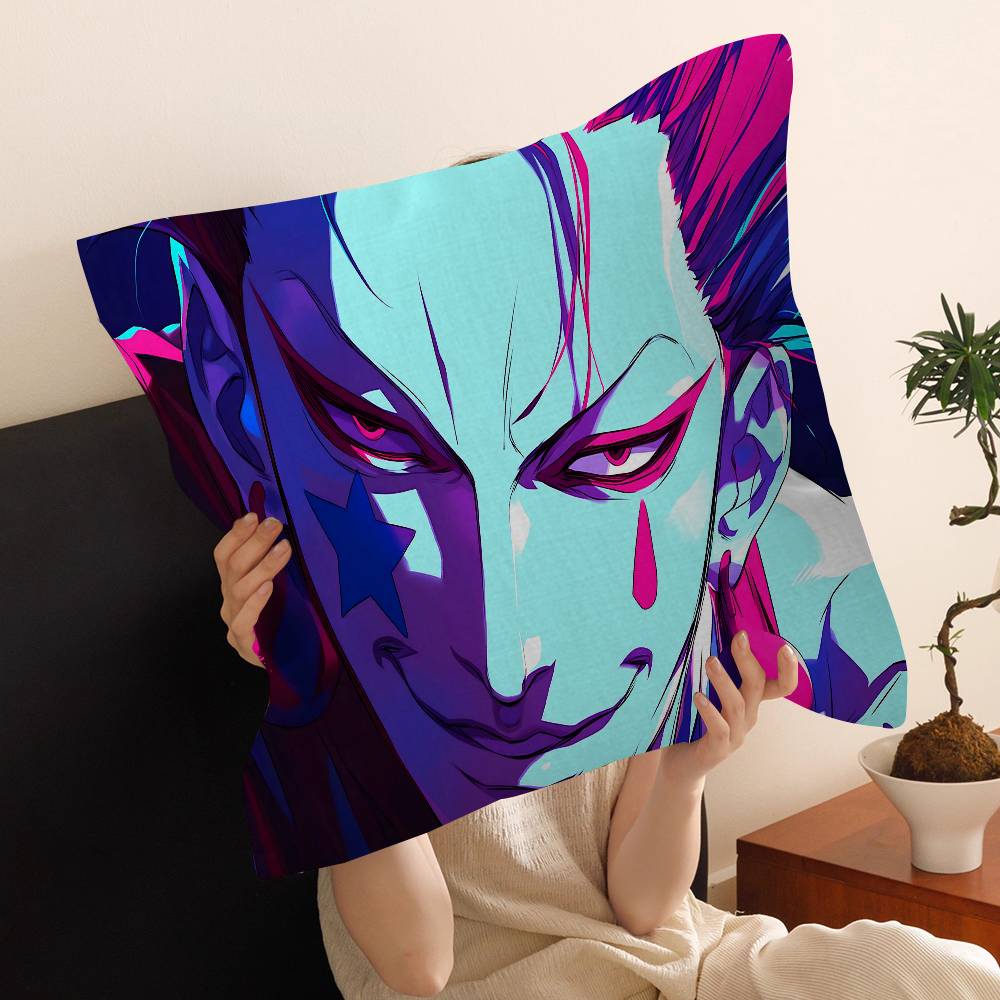 Anime Hisoka Hunter X Hunters Maple Design Cushion Cover Happy Autumn Harvest Decor Holiday Decorati Pillow Cover