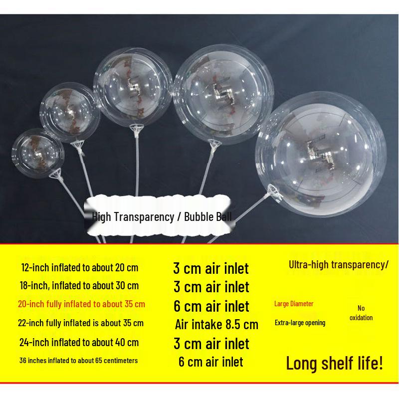 

Valentine s Day Transparent Bopo Balloons for Decorations