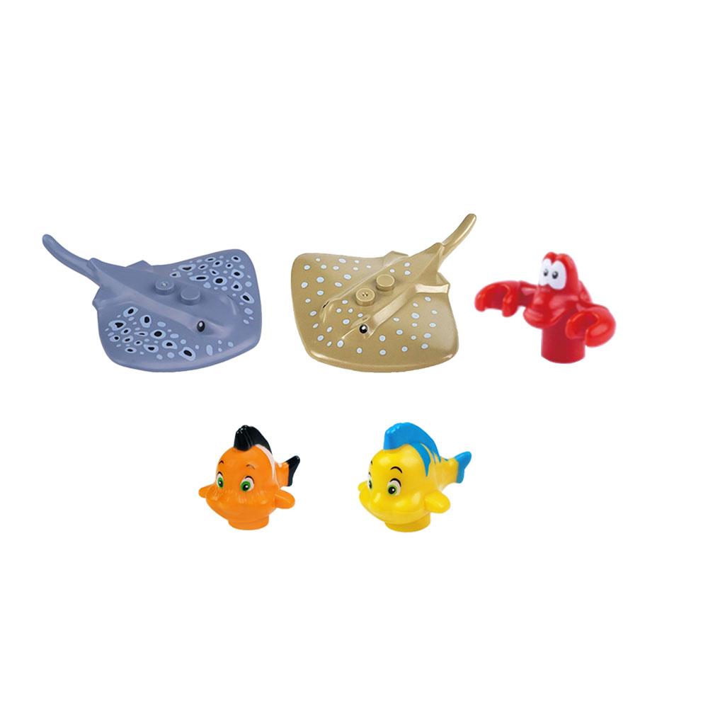 Città Animale Zoo Fattoria MOC Mattoncini Porco Pollo Pecora Coccodrilli Panda Delfino Elefante Gorilla Frutta Aquila Mattoncini Giocattoli A012