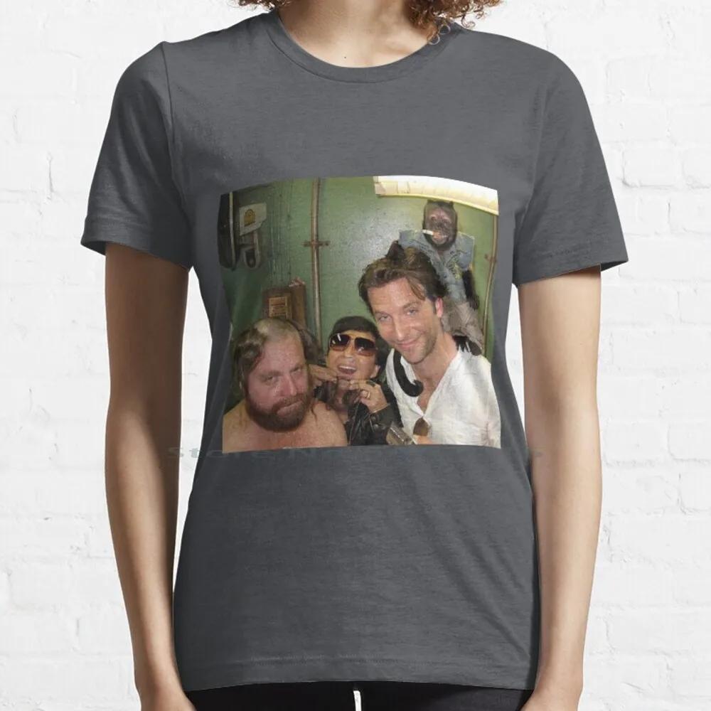 / Hangover Poster Poster T Shirt 100% Cotton Funny The Hangover Party Drunk Movie Beer Drinking Bradley Cooper Comedy Short