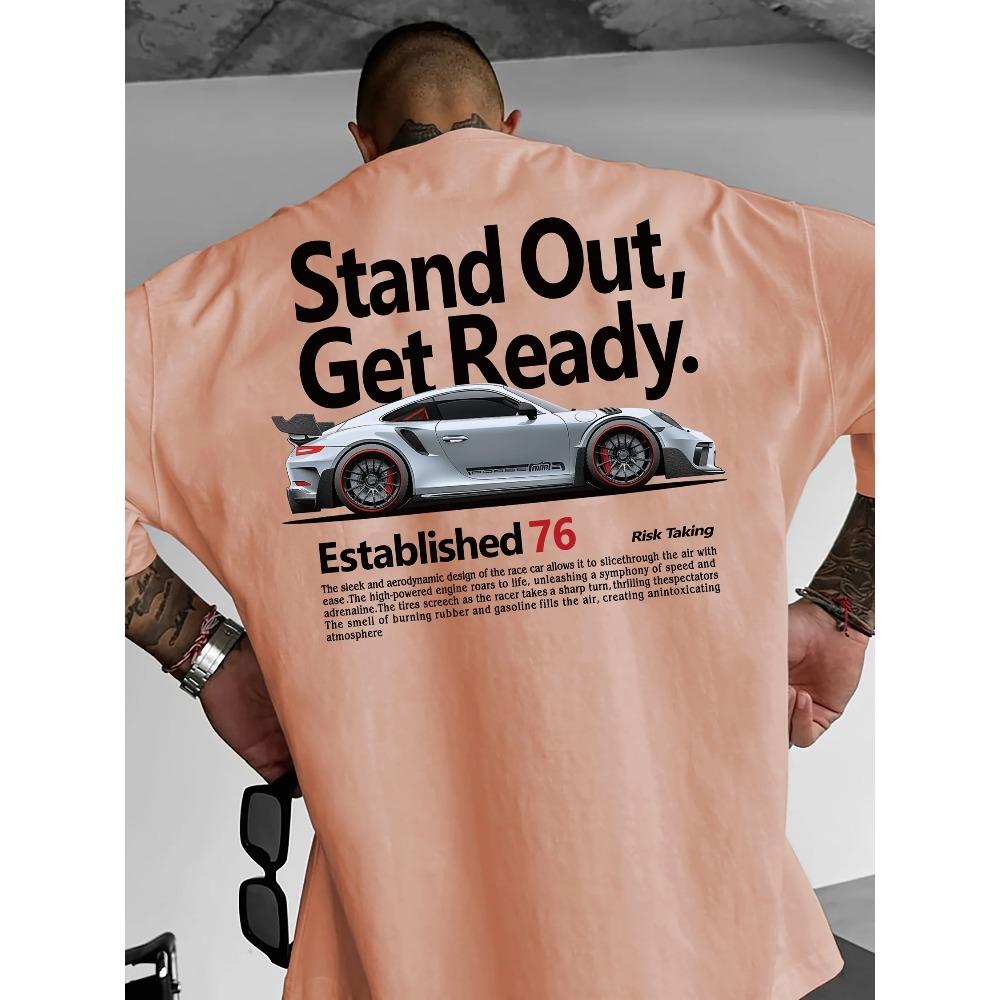 Herren Mode Print Lässiges Kurzarm-T-Shirt Frühling und Sommer Oberteile Bequemes Rundhals-T-Shirt