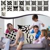 Black White Waterproof Hugging Pillow Household Design Pattern Sand Pillow