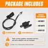 12mm 4-Wire Oxygen O2 Sensor Compatible with Polaris RZR Ranger General Sportsman Outlaw ACE, Replaces 4016021 4013979 0455132, Includes Connector