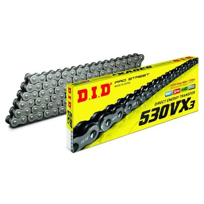 DID 530VX3/110 X-Ring G&B Open Drive Chain with Lug