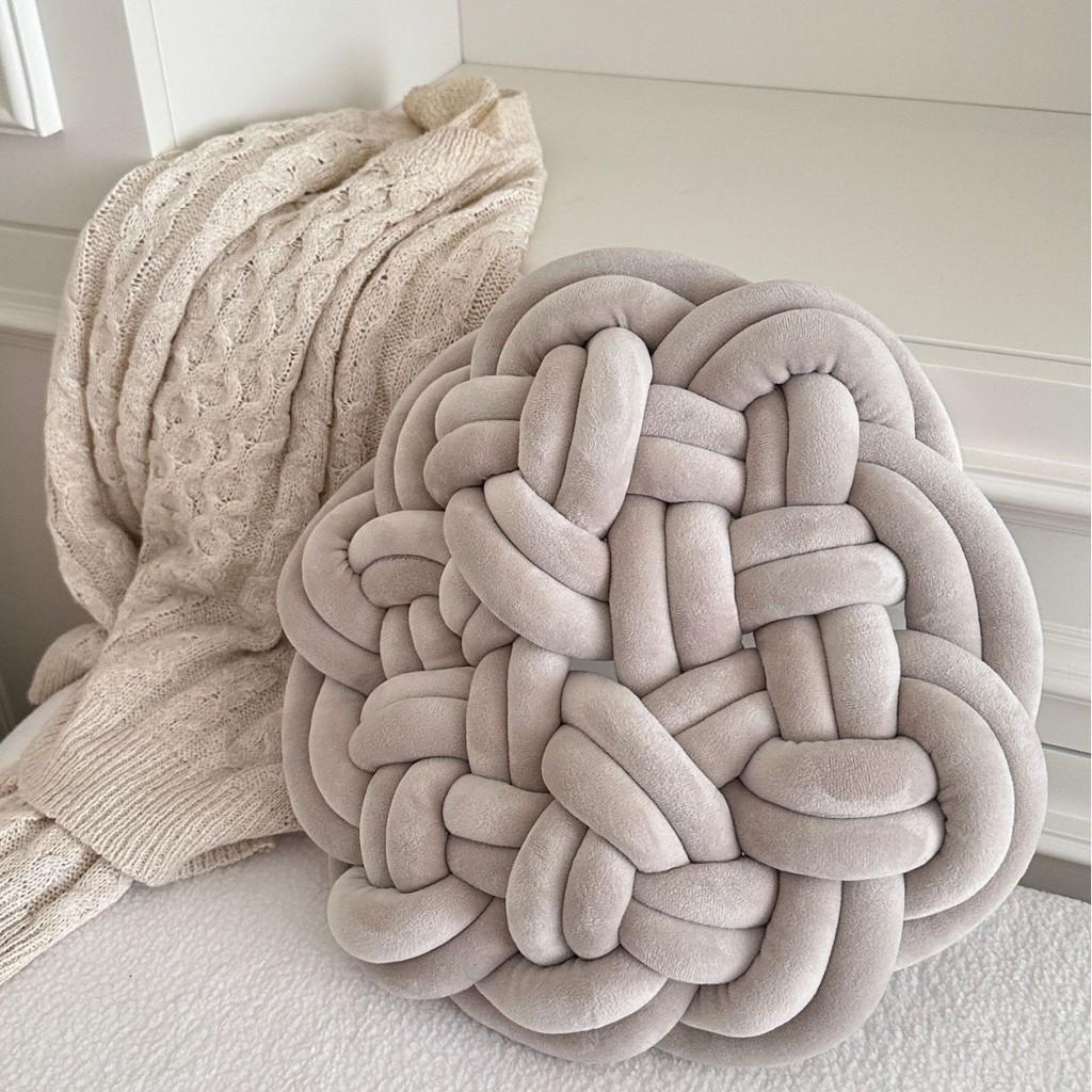 Nordic Soft Circle Cushion With Polyester Cover For Sofa Lounge Decor